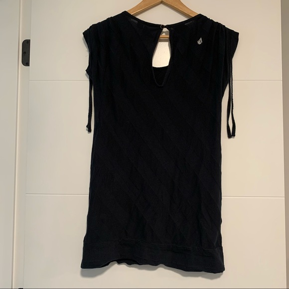 Volcom | Black Tee Shirt Tunic Dress Size Small - Picture 8 of 15